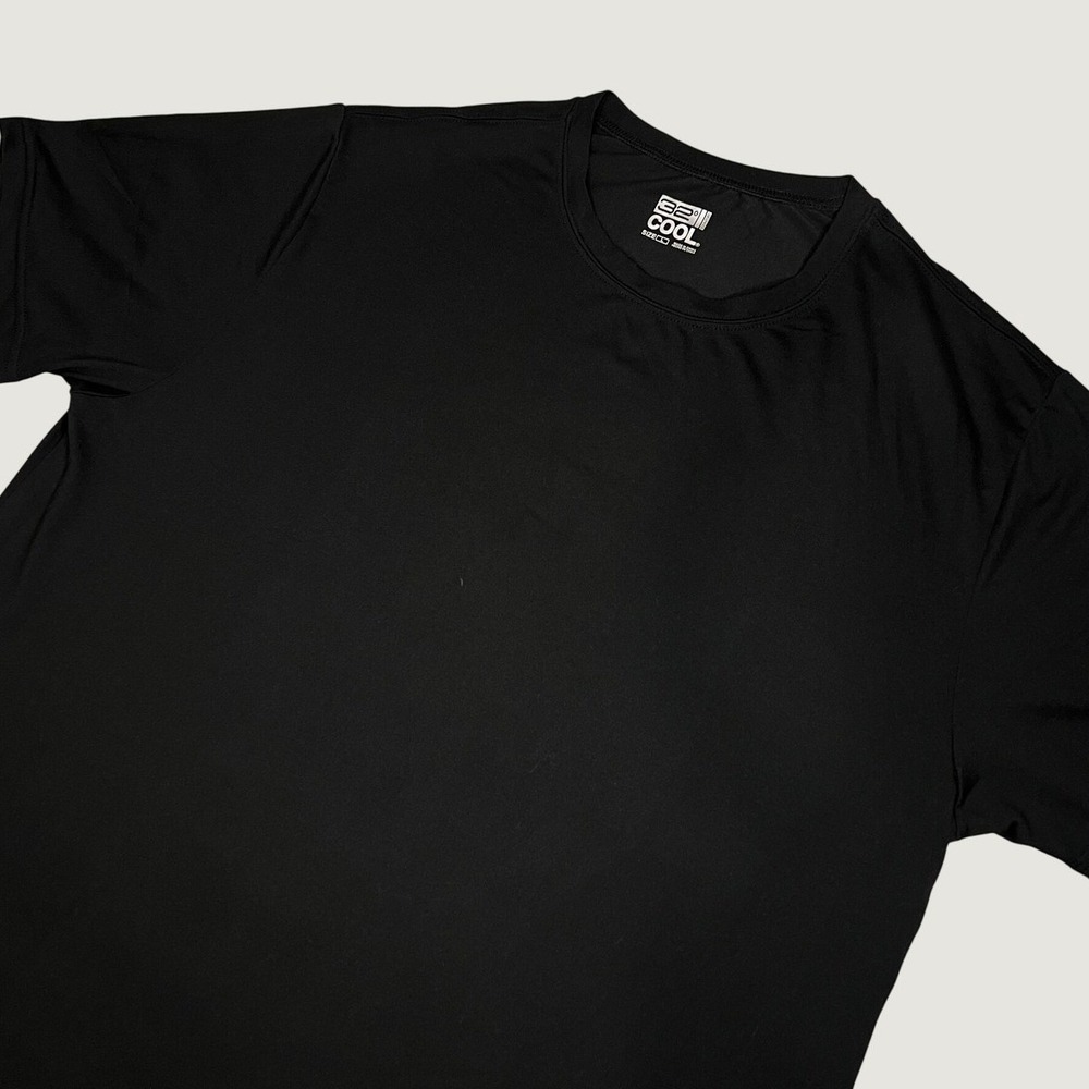 32 Degrees Cool Mens Active Tee Shirt Black Short Sleeve Crew Neck Size XL